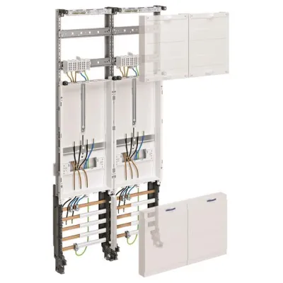 Hager Zählerschrank ZK32P3K | 2 Zählerplätze | universZ | 1050mm | 2-feldrig | IP20 | Weiß