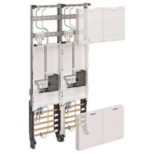 Bild: Hager Komplettfeld, univers Z 2ZP, H=1050mm,2-feld ZK33W3N