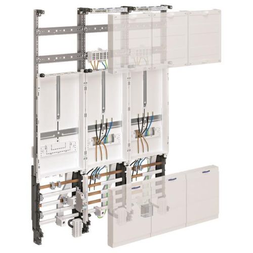 Bild: Hager Komplettfeld, univers Z 2ZP, H=1050mm,3-feld ZL31X2N