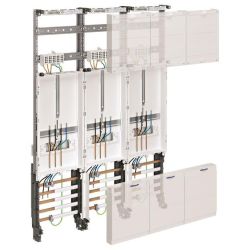 Hager Komplettfeld, univers Z 3ZP, H=1050mm,3-feld ZL32P4K