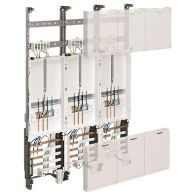 Hager ZL32U4N Zählerschrank | 3 Zählerplätze | 3-feldrig | 1050mm | univers Z | Bayern | weiß