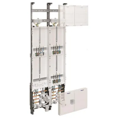 Hager ZK51X5N Zählerschrank | 3 Zählerplätze | 2-feldrig | universZ | 1350mm | RAL 9010