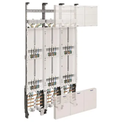 Hager Komplettfeld ZL51X8N | Zählerfeld 6-fach | universZ | 3-feldrig | 1350mm Höhe | Ausführung Thüringen