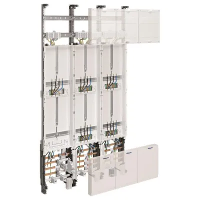 Hager Komplettfeld ZL51X6N | universZ | 5 Zählerplätze | 3-feldrig | 1350mm Höhe | Ausführung Thüringen