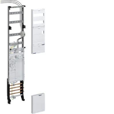 Hager Komplettfeld ZH5EZ10PN eHZ Zählerschrank | 1 Zählerplatz | 1350x250x120mm | BKE-I | PV-Überspannung | Weiß RAL9010