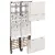 Bild: Hager Komplettfeld ZK3EL241H | eHZ Zählerschrank 4 Zählerplätze | 63A | 2-feldig | 1050x500mm | weiß | vormontiert