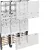 Bild: Hager Komplettfeld ZL3EL261H | 6 Zählerplätze eHZ BKE-I | 63A | verdrahtet | 1050x750mm | weiß RAL9010