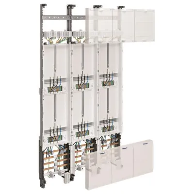 Hager Zählerschrank ZL52U8N | 6 Zählerplätze | 2-stöckig | 3-feldrig | 1350x750mm | Bayern | weiß