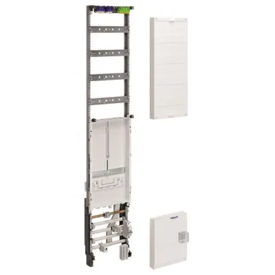 Hager Komplettfeld ZH51X2N | Zählerkomplettfeld DIN 43870 | 1-stöckig 2-reihig | 1350x250mm | 63A | 5-polig | weiß