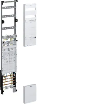 Hager Komplettfeld ZH5ET22 | 2 Zählerplätze eHZ | 1 Feld | BKE-I | Steuerklemme 7-polig | 1350x250 mm | weiß