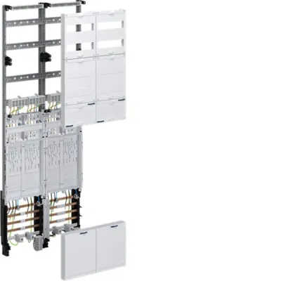 Hager Komplettfeld ZK5ET24 | 4ZP eHZ | 2-feldig | BKE-I | Steuerklemme 7-polig | 1350x500x120mm | weiß RAL9010
