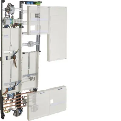 Hager Komplettfeld ZK52WP | Wärmepumpenzählerfeld 2-feldrig 1350x500mm | 63A | mit Verdrahtung | weiß RAL 9010
