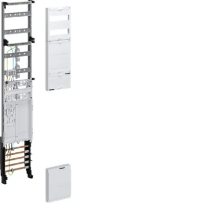 Hager Komplettfeld Zählerplatz ZH5EN27 | eHZ | 1-feldig | 2 Verteilerreihen | 1350x250x120mm | 63A | weiß RAL 9010
