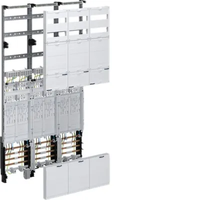Hager Komplettfeld ZL5ET26 | 6 Zählerplätze eHZ | BKE-I | 3-feldrig | Steuerklemme 7-polig | 1350x750x120 mm | weiß