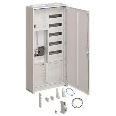 Hager Komplettschrank ZB325C15LS | Zählerschrank 1 Platz | 2 Felder | 5 Reihen | 1100x550x205mm | IP44