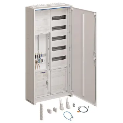 HAGER Zählerschrank ZB322U15LS | 1 Zählerplatz | 2 Felder | 1100x550x205 mm | IP44 | Aufputz/Unterputz | Weiß