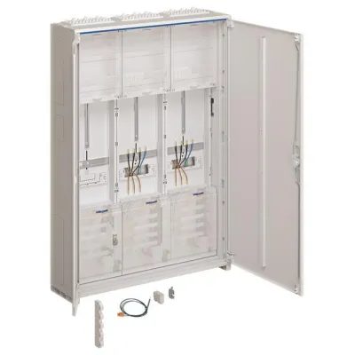 HAGER Zählerschrank | ZB332U22LS | 2 Zählerplätze | 3 Felder | AP/UP | 1100x800x205mm | IP44 | weiß