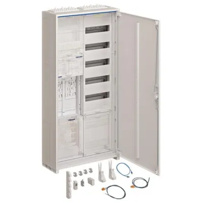 HAGER Zählerschrank ZB32SET25LS | 2 Zählerplätze | 2-feldrig | Aufputz/Unterputz | IP44 | 1100x550x205 mm | Weiß