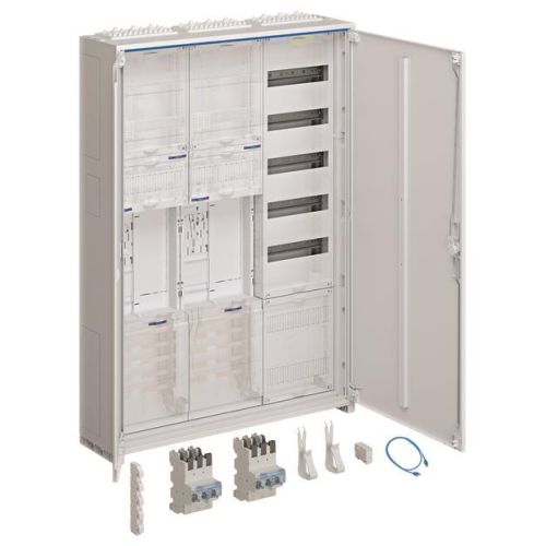 Bild: Hager Komplettschrank 2ZP/VF-5rh/APZ ZB33SEQ25A eHZ IP44 SKII 3-feld NetzeBW 110