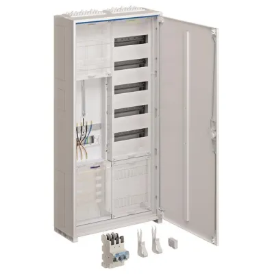 HAGER Zählerschrank | ZB323Q15EN | 1ZP | 3-Punkt | 2-feldrig | AP/UP | SLS 50A | IP44 | 1100x550x205mm | weiß