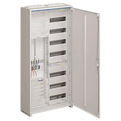 Hager ZB322U16N Zählerschrank | 1 Zählerplatz | 2-feldrig | 7-reihig | IP44 | Aufputz/Unterputz | weiß