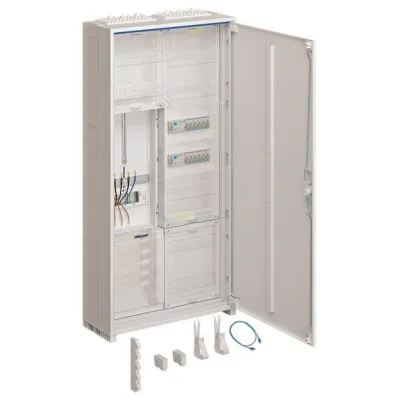 Hager Zählerschrank ZB323T15G | 1 Zählerplatz | 2-feldrig | 5 Reihen | IP44 | 1100x550x205 mm | weiß