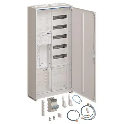 Hager Komplettschrank ZB32EZ116SB | Zählerschrank 1 Zählerplatz | APZ | BKE-I | 2-feldrig | 1100x550x205 mm | IP44