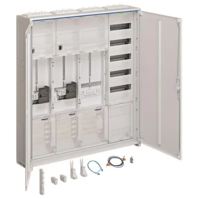 Hager Komplettschrank,univers ZB345C25LS Z,2ZP,3P.,1SG,AP VT5,H=1100mm,4-feldig