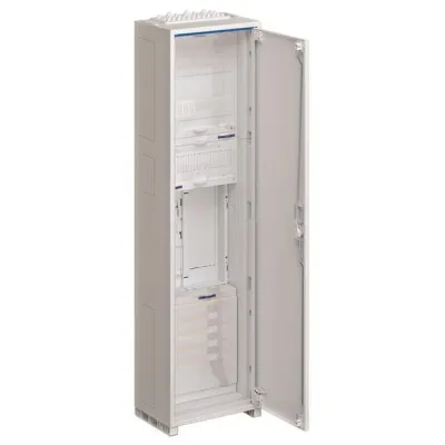 Hager Komplettschrank ZB31SET21N | Zählerschrank 1ZP 1 Feld | eHZ | BKE-I OKK | 1100x300x205 mm | IP44 | 5-polig | weiß