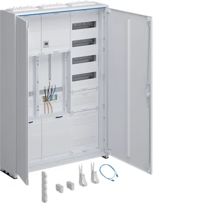 Hager Komplettschrank ZB332P25T | 2 Zählerplätze | 1100x800x205mm | Trennfunktion | 3-polig | IP44 | Aufputz | APZ | zRfz