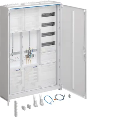 HAGER Komplettschrank ZB332U16LS | Zählerschrank 1 Zählerplatz | Aufputz/Unterputz | IP44 | 1100x800x205 mm | Weiß