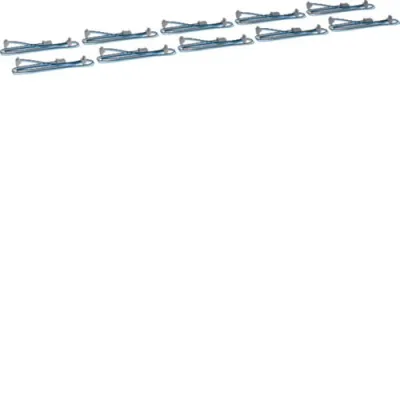 Hager Y-Leitung KU9S115YZ | Y-Kabel Spannungsversorgung | 1 Stecker 2 Buchsen | 1150x200mm | schwarz/blau | VE 10 Stück