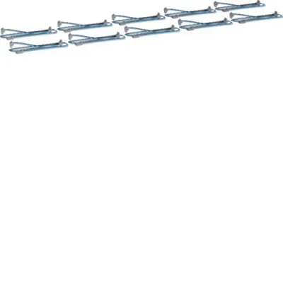 HAGER Y-Leitung KU9S80YZ | Y-Verdrahtung 1 Stecker 2 Buchsen | 800x200mm | schwarz/blau | 10 Stück VE