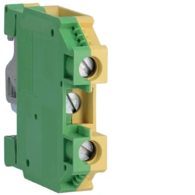 HAGER Schutzleiter-Reihenklemme KXB16E | 4-16mm² | Schraubanschluss | 1-polig | Thermoplast | gelb