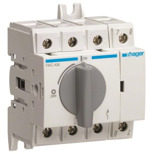 Bild: Hager Lasttrennschalter 4P 80A HAC408