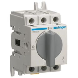 Hager Lasttrennschalter HAB306 3polig 63A Hager Lasttrennschalter HAB306 3polig 