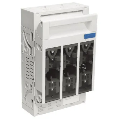 Hager Sicherungslasttrennschalter LT152 NH1 | 3-polig | 250A | 40mm Sammelschiene | Schraubanschluss M10 | IP3X