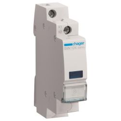 Hager LED Leuchtmelder SVN124 blau 230V AC 1PLE Hager LED Leuchtmelder SVN124 bl