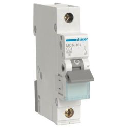 Hager Leitungsschutzschalter 1pol. C-1A, 6kA MCN101