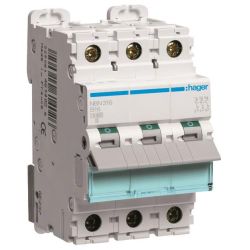 Hager Leitungsschutzschalter 3pol.,B-16A,10kA,3M NBN316