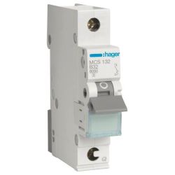 Hager Leitungsschutzschalter MCS132 1polig 6kA C-32A 1M QC Hager Leitungsschutzs