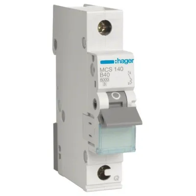 Hager Leitungsschutzschalter MCS140 | 1-polig C 40A | 6kA | QuickConnect | 230/400V AC | 1TE | IP20