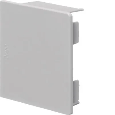 HAGER Endstück LF6006067035 für Leitungsführungskanal 60x57mm | Kunststoff | aufrastbar | IK07 | lichtgrau RAL7035