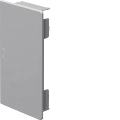 HAGER Endstück LF6011067030 | Endstück für Leitungskanal 110x61mm | halogenfrei | Kunststoff | grau RAL 7030