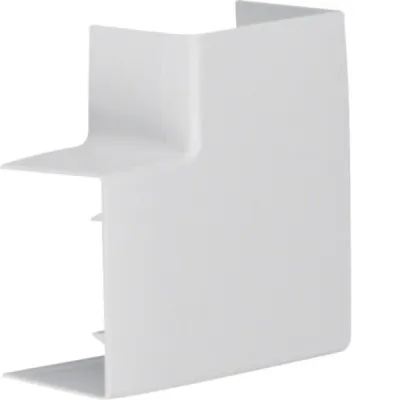 HAGER Flachwinkel LFF4006057035 | 90° Haubenformteil LF/LFH 40x57mm | halogenfrei Kunststoff | lichtgrau RAL 7035