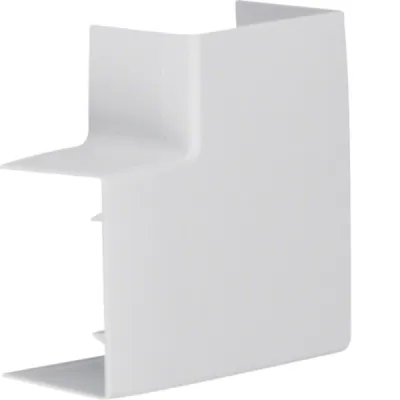 HAGER Flachwinkel LFF4006057035 | 90° Haubenformteil LF/LFH 40x57mm | halogenfrei Kunststoff | lichtgrau RAL 7035