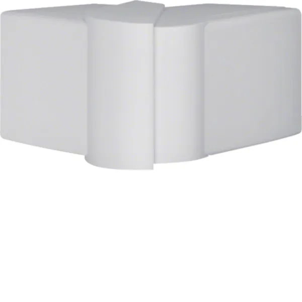 Hager Außeneck LFF6006037035 | Kabelkanal Eckstück 60x57mm | 83-97° einstellbar | halogenfrei | RAL7035 lichtgrau