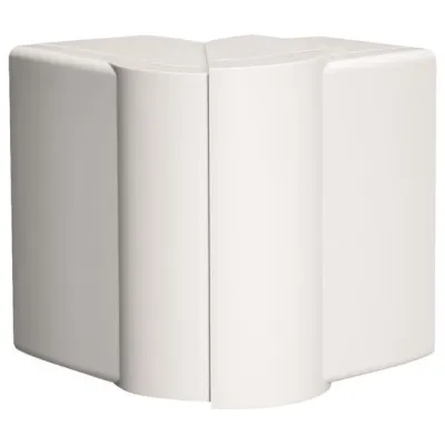 HAGER Außeneck LFF6009039016 | einstellbar 83–97° | 60x90mm | halogenfrei Kunststoff | verkehrsweiß RAL9016