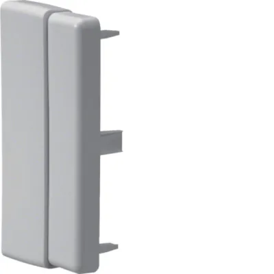 Hager Endstück einstellbar LFF6011067035 | für Leitungsführungskanal 40/60x110mm | Kunststoff | grau RAL 7035