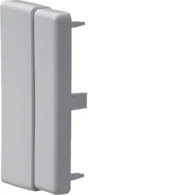 Hager Endstück einstellbar LFF6011067035 | für Leitungsführungskanal 40/60x110mm | Kunststoff | grau RAL 7035